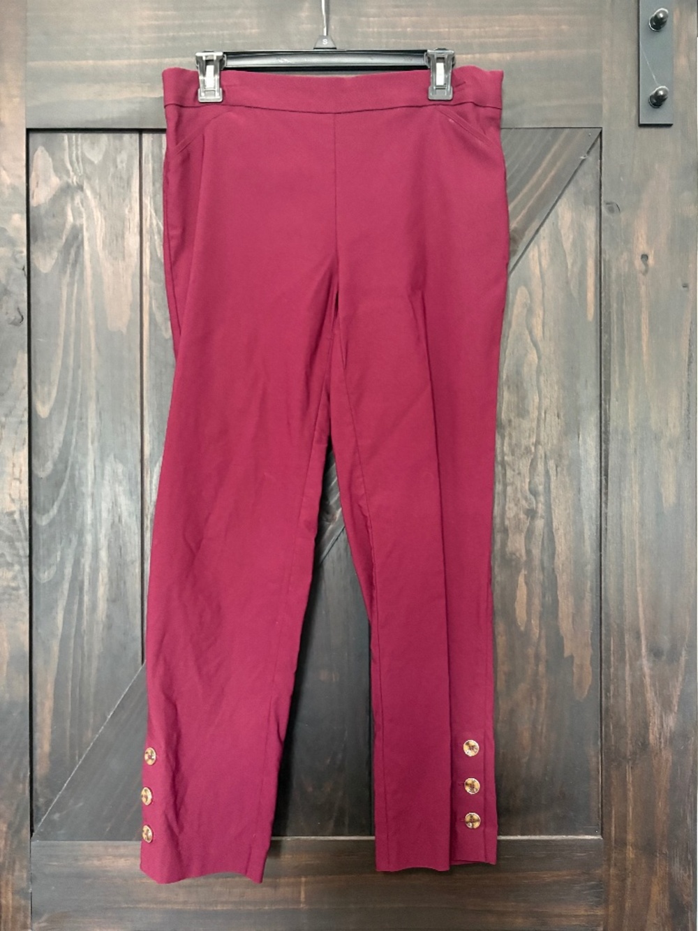 Burgundy work pants